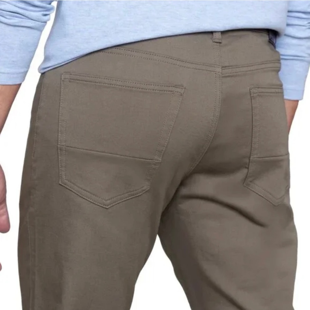 English Laundry Mens Slimmer Straight Leg Khaki Brown Jean Pants 32 x 32 New - Picture 4 of 7